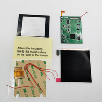 KIT de réglage de couleur sans compteur, pour Gameboy Pocket GBP IPS LCD, rétro-éclairage, haute luminosité avec OSD, bricolage, 5 pièces