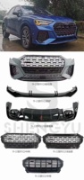Approprié pour Audi 19-22 Q3 à RSQ3 auto corps systèmes avant pare-chocs grille avant lip diffuseur arrière avec la lumière tuyaux d'échappement