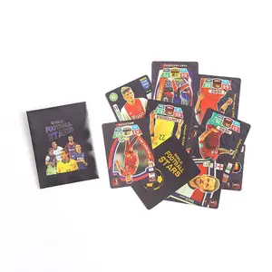 世界足球明星金箔套盒卡足球明星梅西罗纳尔多足球有限公司球迷礼品黄金卡片包