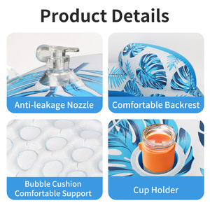 Tùy Chỉnh Dành Cho Người Lớn An Toàn Thoải Mái PVC Hồ Bơi <span class=keywords><strong>Float</strong></span> Với Tán Nước Vui Vẻ Nổi Hồ Bơi Bơm Hơi Nổi Người Lớn - Product Image 3