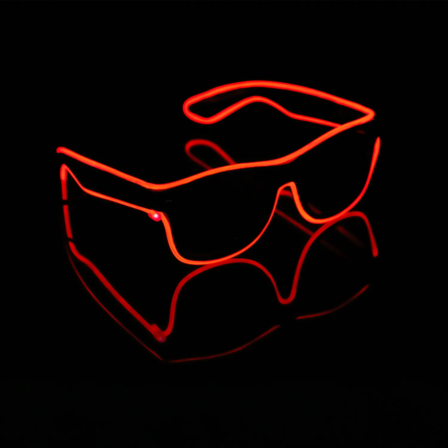 Promotional Items Party Supplies Light Up EL Wire Neon Rave Glasses For Glow DJ Costumes Halloween Party