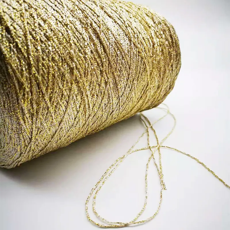 Hilo de bordar trenzado para máquinas de bordar cuerdas trenzadas finas de lujo metálicas Zari en colores, tonos dorados y plata