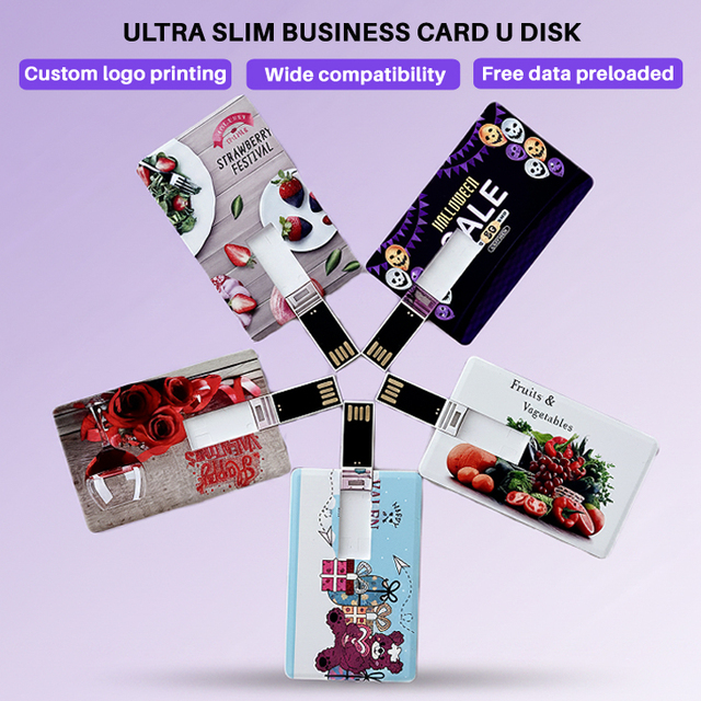 Free Data Preload Custom Business Card Usb Memory Stick 2.0 128MB 512MB Pendrive 1GB-64GB Flash Disk Credit Card Usb Flash Drive
