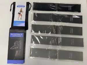 PINJIAN Venta caliente Gradiente Gris Negro Ejercicio Core Sliders Discos deslizantes <span class=keywords><strong>Banda</strong></span> de resistencia elástica Bandas de cadera Bandas de yoga - Product Image 3