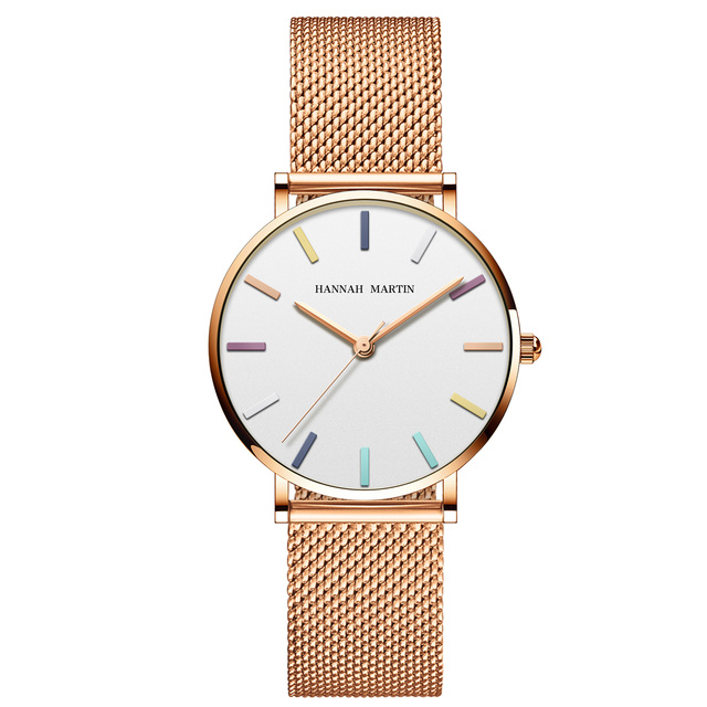 HANNAH MARTIN Watch Factory Designer Custom High Quality Stainless Steel Waterproof Watches for Women Minimalist Ladies Watches