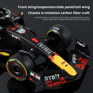 Coche de Carreras HMB Red Bull <span class=keywords><strong>F1</strong></span> RB19, Modelo de Aleación Fundida a Presión, Juguete Decorativo para Niños y Coleccionistas con Proporción <span class=keywords><strong>1</strong></span>:<span class=keywords><strong>18</strong></span> - Product Image 3