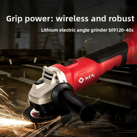 Meuleuse d'angle sans fil au lithium-ion KEN BL9120-40S 100 mm pour la découpe et le polissage, outil électrique sans fil avec batterie 4,0 Ah