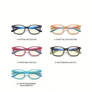 Lunettes d'ordinateur TR90 pour garçons et filles, nouvelle mode, avec logo personnalisé, anti-lumière bleue, pour enfants et adolescents - Product Image 5
