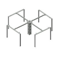 BERSON-Mesa de lectura para ordenador de oficina, patas de metal con forma de cruz, marco de 4 asientos, barato