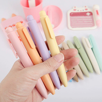 Mini stylo gel portable Macaron mignon à pression, à séchage rapide, en plastique, personnalisable avec logo