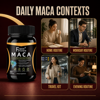 Capsules de gestion énergétique à base de racine de Maca pour adultes, végétaliennes, sans gluten, à marque privée, supplément alimentaire naturel à base de plantes, OEM ODM personnalisé