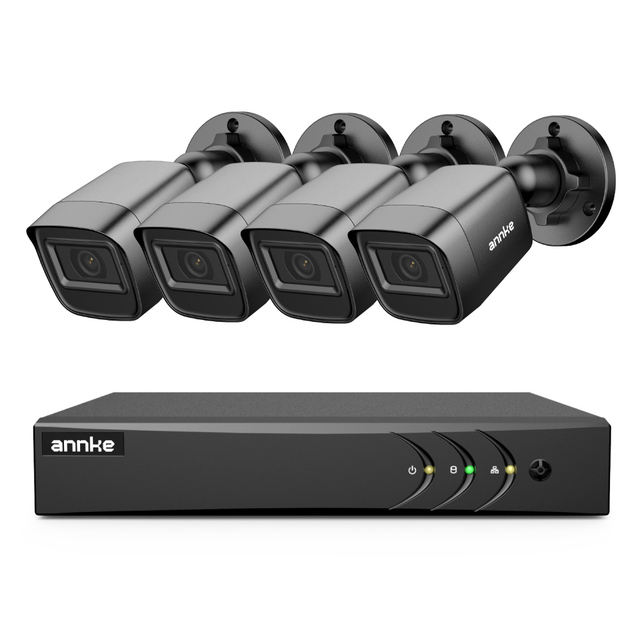 ANNKE 4CH 5MP DVR Security Camera System 4pcs 1080p HD Outdoor TVI CCTV Surveillance Camera