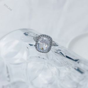 Nouvelles arrivées Dylam, vente chaude, sans MOQ, bagues de mariage pour femmes de luxe de haute qualité avec pierres CZ 8A, bagues en argent sterling S925, bijoux - Product Image 3