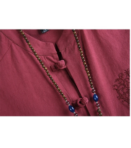 Heren Linnen Sets 2024 Zomer Heren Streetwear Jogger Shirts Lange Broek Mannen Chinese Stijl 2 Stuks Hanfu Trainingspak Tang Pak 5xl - Product Image 6