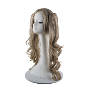 Perruque Persona Takamaki Ann, dégradé naturel blond <span class=keywords><strong>miel</strong></span>, double queue de cheval style bouche de tigre, cheveux synthétiques pour cosplay d'anime et fêtes - Product Image 2