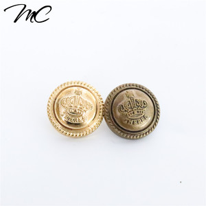 Botón de abrigo de plástico de Color dorado con Logo de marca personalizado, para ropa/<span class=keywords><strong>Jean</strong></span>/bolso/etiqueta - Product Image 1
