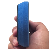 Tampon de polissage en mousse bleu de 3 pouces à grain grossier pour le detailing automobile, le cirage et le lustrage