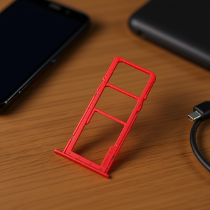 Bandeja roja para tarjeta Sim y Micro SD para Samsung Galaxy A01 2020 A015F - Product Image 3