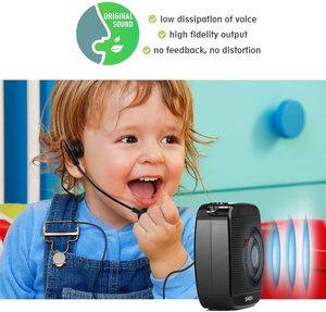 <span class=keywords><strong>Shidu</strong></span>-miniamplificador <span class=keywords><strong>de</strong></span> <span class=keywords><strong>voz</strong></span> portátil para profesores, altavoz con cable, micrófono recargable, 18W, para hablar en público - Product Image 4