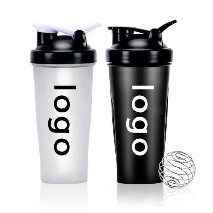 New Patented Design 24 oz Workout Cup Stainless Steel Blender Water Protein Gym Shaker Bottle with Detachable Fixed Mixer