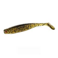 Leurre souple en PVC à texture maillée 3D, queue en T, 50mm 70mm 100mm, nageur coulant à queue de pagaie, pour la pêche au bar et au grouper en eau douce et salée