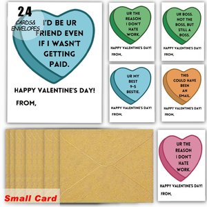 Cartes <span class=keywords><strong>de</strong></span> Vœux Personnalisées pour la Saint-Valentin sur le Thème <span class=keywords><strong>de</strong></span> l'Humour <span class=keywords><strong>de</strong></span> <span class=keywords><strong>Bureau</strong></span>, Enveloppes Drôles pour le Travail, Cartes en Carton Personnalisées pour Collègues, Taille Personnalisée - Product Image 3