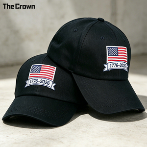 Gorra de Béisbol Personalizada con Logotipo, 6 Paneles, 250Th, Fabricada en EE. UU., Venta al Por Mayor, Parche Tejido, Gorra de Algodón con Hebilla Metálica - Product Image 1