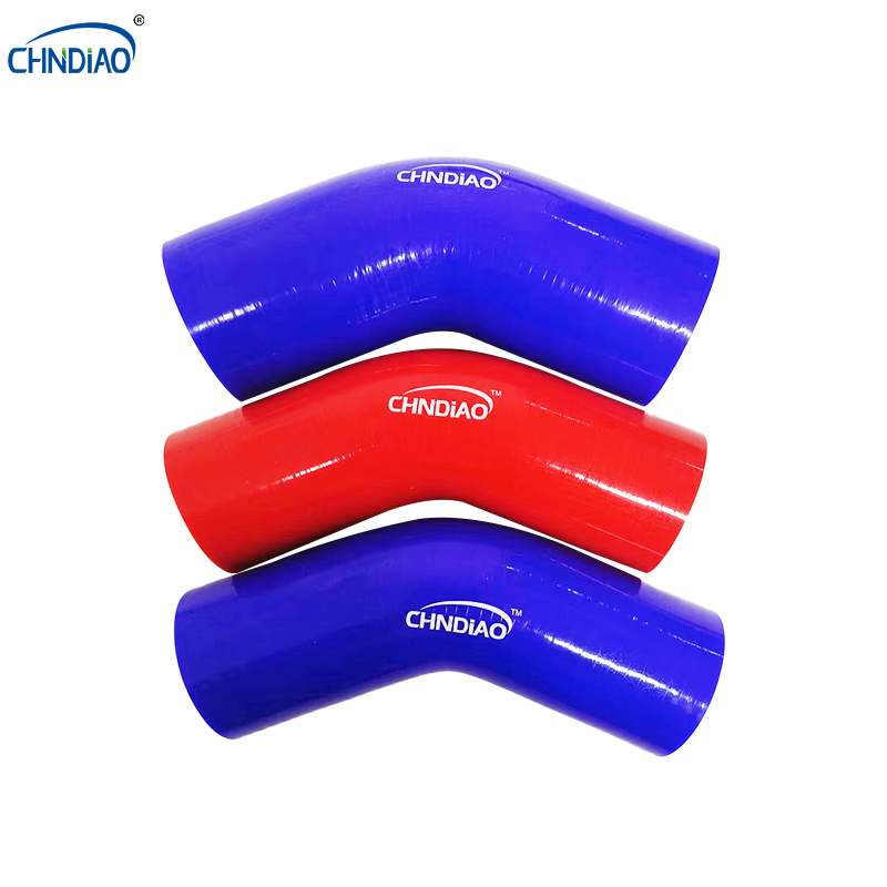 Coude En Silicone 45° Pour Circuit De Refroidissement - Diamètre Intérieur 51 Mm, 4 Plis, Résistant Haute Température