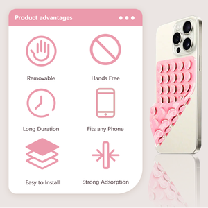 LS Dễ dàng cài đặt hấp phụ mạnh mẽ Silicone điện thoại di động chủ với hút ly - Product Image 5