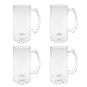 M R.R 16oz Sublimación <span class=keywords><strong>Taza</strong></span> de vidrio en blanco, tazas de café con asa para transferencia de recubrimiento térmico de calor - Product Image 3