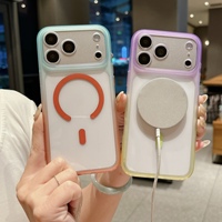 Coque de téléphone portable iPhone 18 Pro Max transparente à changement de couleur progressif, nouvelle, avec charge magnétique, anti-chute, pour hommes et femmes