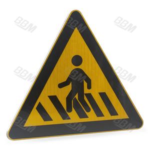 Panneau de signalisation de sécurité routière portable en aluminium décoratif rétroréfléchissant imperméable et durable pour les chantiers de construction - Product Image 6
