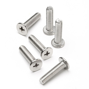 M1 M1.2 M1.4 M1.6 M2 M2.5 M3 M4 304 Acero inoxidable A2 Cross Phillips Ultra Thin Super Low Flat Head Machine Screw - Product Image 6