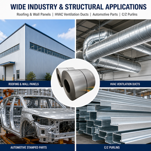Export Hot Dipped <strong>GI</strong> Coil ASTM A653 Prime Quality Galvanized Steel Coil Skin Pass 0.18-4mm Thick 600-1250mm Wide - Product Image 6