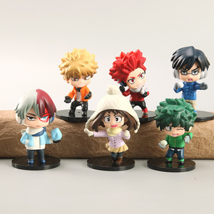 Venta Caliente, Juego de 6 Figuras de My Hero Academia, Modelo Coleccionable de PVC, Muñecos de Anime, Figuras de Acción, Adornos, Decoración de Pasteles - Product Image 3
