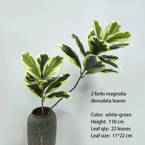 Nhân Tạo Bất Cảm Ứng Gốc Ficus Lá Màu Xanh Lá Cây Cây Chi Nhánh Lá Cây Cây Mộc Lan Cây Cây Cho Cây Trang Trí Nội Thất - Product Image 6