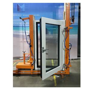 Fenêtres à bascule et à rotation MINGLEI, maison passive, triple vitrage, <span class=keywords><strong>fenêtre</strong></span> à bascule et à rotation en aluminium français avec moustiquaire - Product Image 2