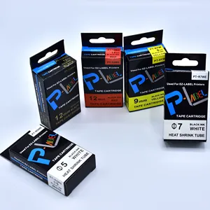 カシオラベルプリンター用の化学薬品と耐水性の互換性のある粘着ラベルテープ