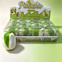 Jouet promotionnel anti-stress en forme de grenade, balle à presser remplie de perles, jouet sensoriel souple en forme de fruit pour la décompression