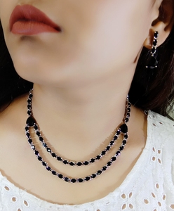 American Diamonds <b>Necklace</b> Set with AD Earrings Jewellery Set Jewellery Collection 2025 Luxurious Moissanite - Product Image 2