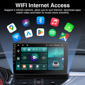 Универсальный 9/10 дюймов 2 Din Android Autoradio BT FM IPS сенсорный экран Carplay автомобильный <span class=keywords><strong>DVD</strong></span> плеер WIFI GPS навигация с функцией 360 - Product Image 3