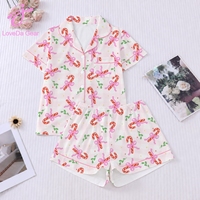 Pyjama d'hiver pour femme Loveda Factory, imprimé personnalisé, vêtements de détente de Noël, pyjama imprimé tendance, pyjama doux avec poche