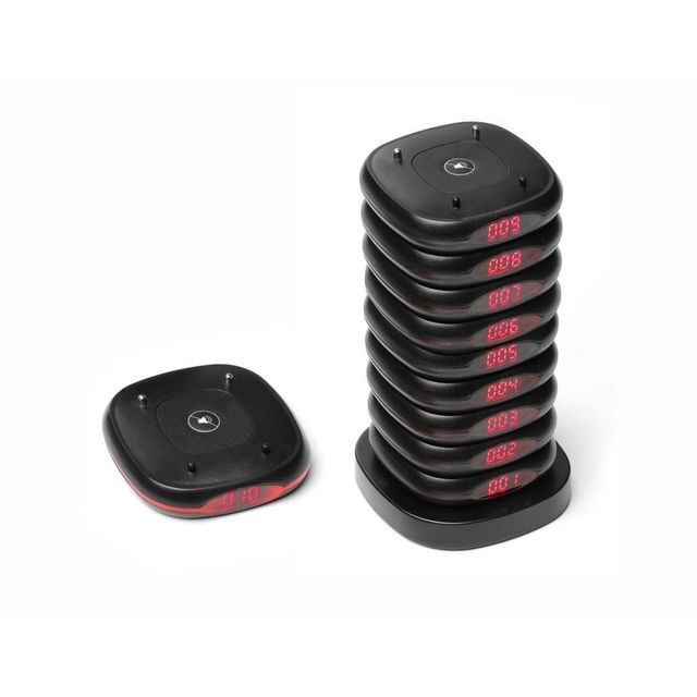 HENDI 80x80x(H)100mm Restaurant Pager Set of 10 Pieces Hotel & Restaurant Supplies