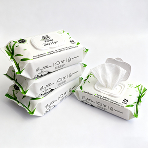 Échantillon Gratuit Prêt à Expédier 99,9% Eau Professionnelles Douces Biologiques OEM Non Parfumées Lingettes Humides Non Tissées pour Bébé - Product Image 1