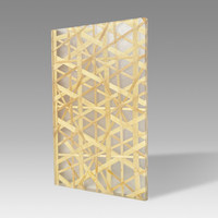 Panneau décoratif en résine tissée PETG bambou, panneau composite artistique translucide pour cloison murale, plafond, porte d'armoire