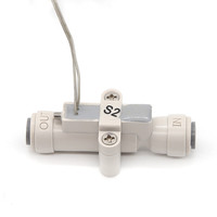 Interruptor de Flujo de Plástico Normalmente Abierto Dijiang 0.5A/110V, Conexión PE de 1/4, Control de Interruptor 300ml/min XH-2P para Bomba Dosificadora MW-WS-S2