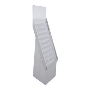 Professional Makeup Cardboard Stand Floor Cosmetic Retail Display Cabinet For Store