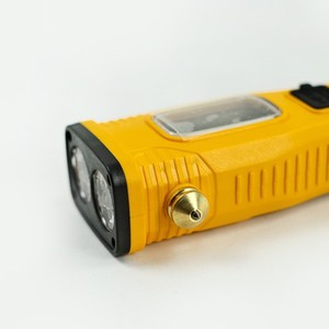 Marteau de secours, lampe torche solaire, lampe de travail magnétique, outil d'urgence extérieur en plastique jaune - Product Image 3