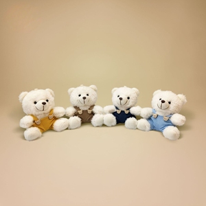 Renkli oyuncak ayı peluş bebek kolye anahtarlık Logo baskılı oyuncak satın alma için mükemmel eşlik hediye promosyon oyuncakları - Product Image 6