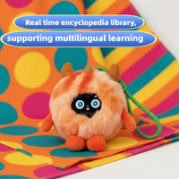 Macchina Educativa AI in Peluche per l'Apprendimento della Lingua Inglese, Giocattolo Educativo Multilingue Portatile per Bambini con Bluetooth e Chat Vocale